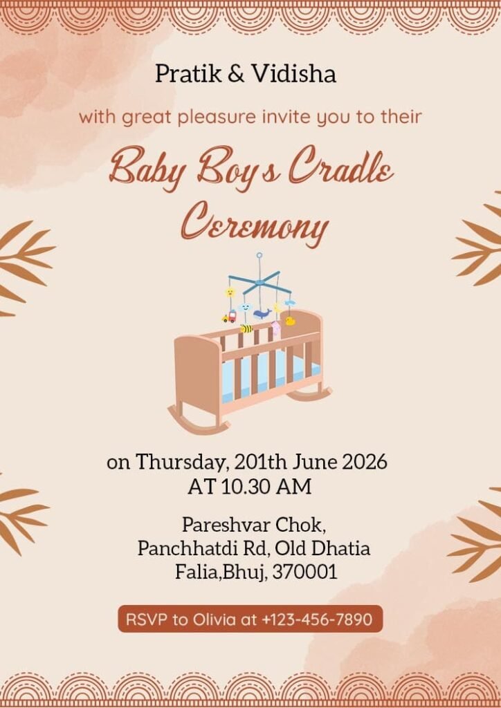 Cradle Ceremony Cards