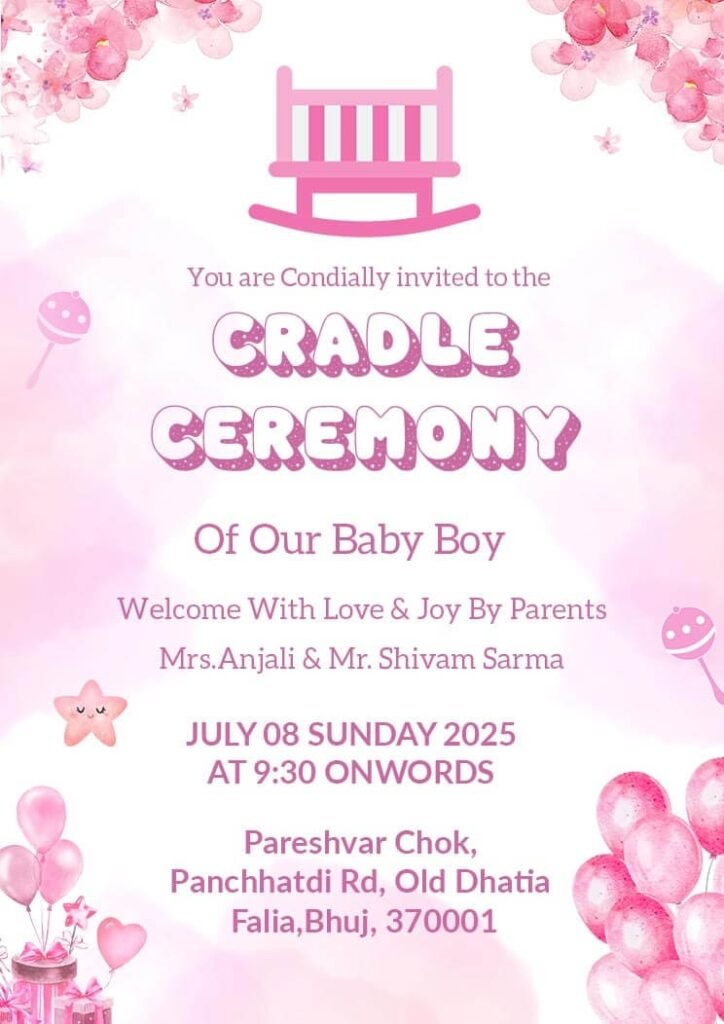 Cradle Ceremony Cards